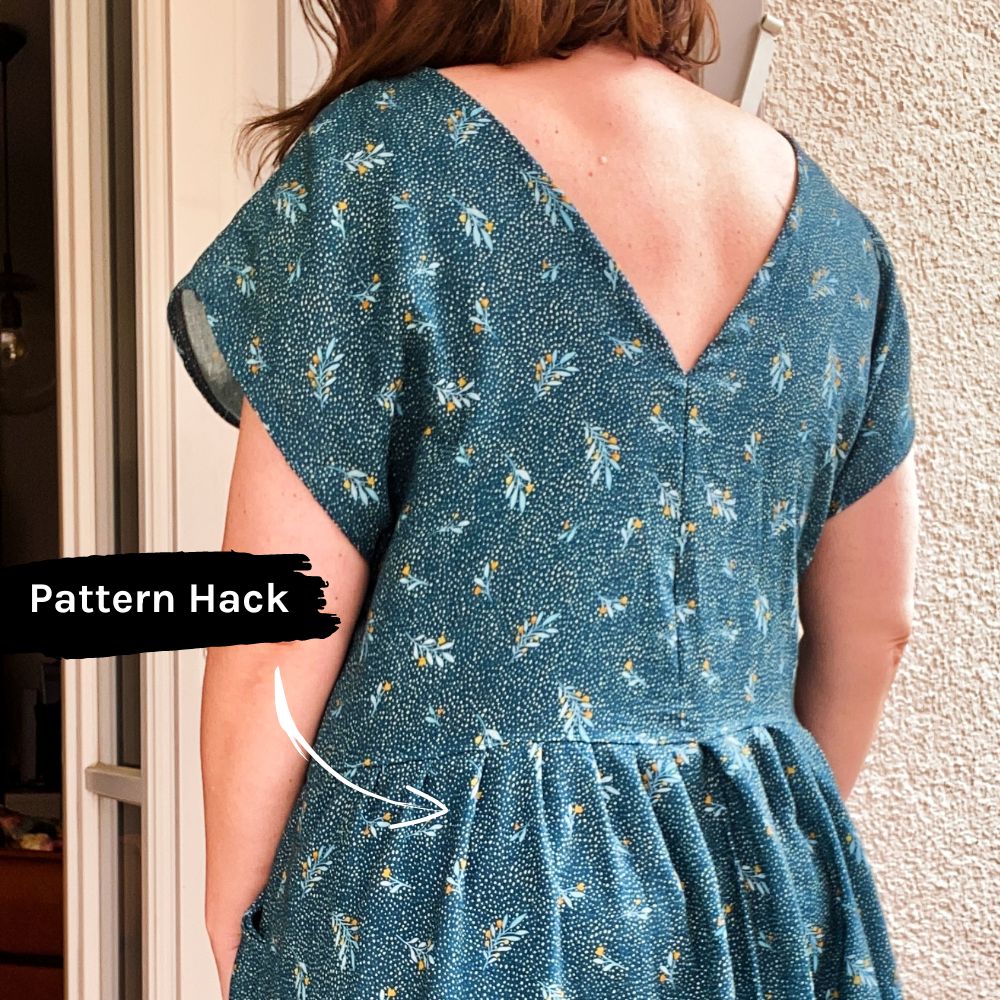 Rüschen durch Falten ersetzt