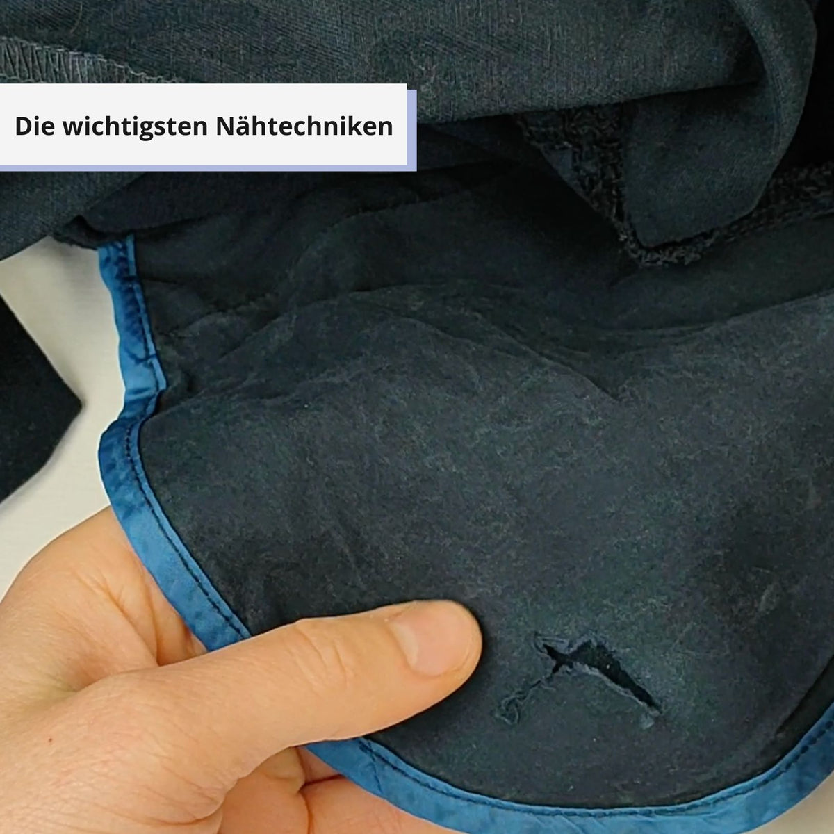 Online-Nähkurs Kleidung reparieren Nähtechniken