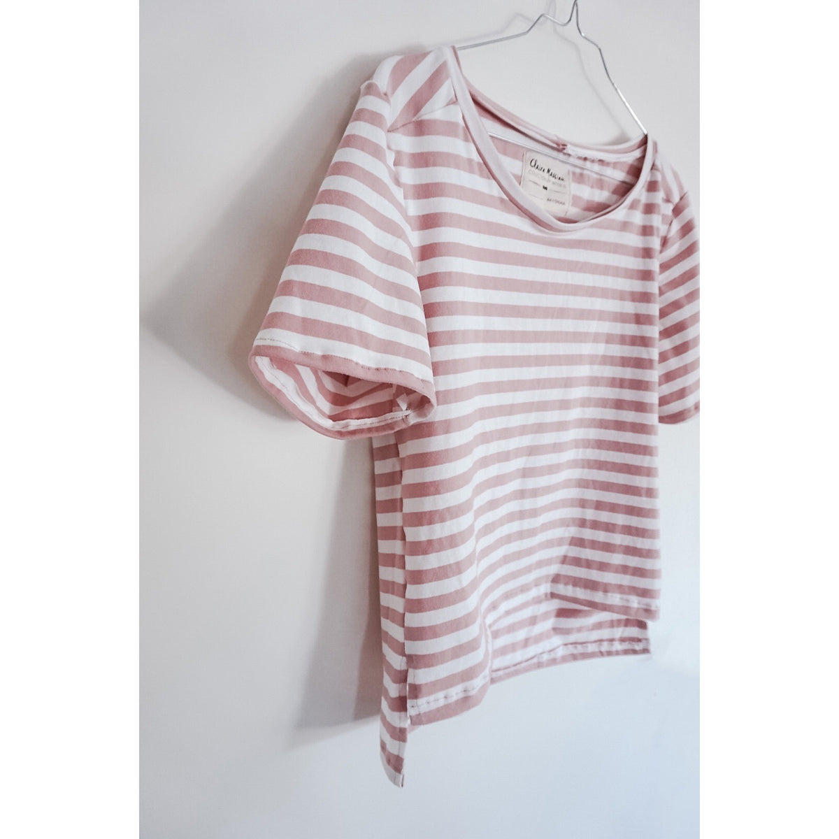 Schnittmuster Shirt Matice genäht als gestreiftes T-Shirt von @unikathy_