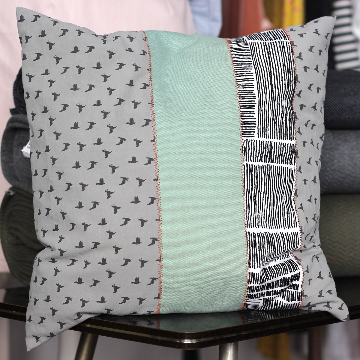 Digitale Nähanleitung Streifenkissen