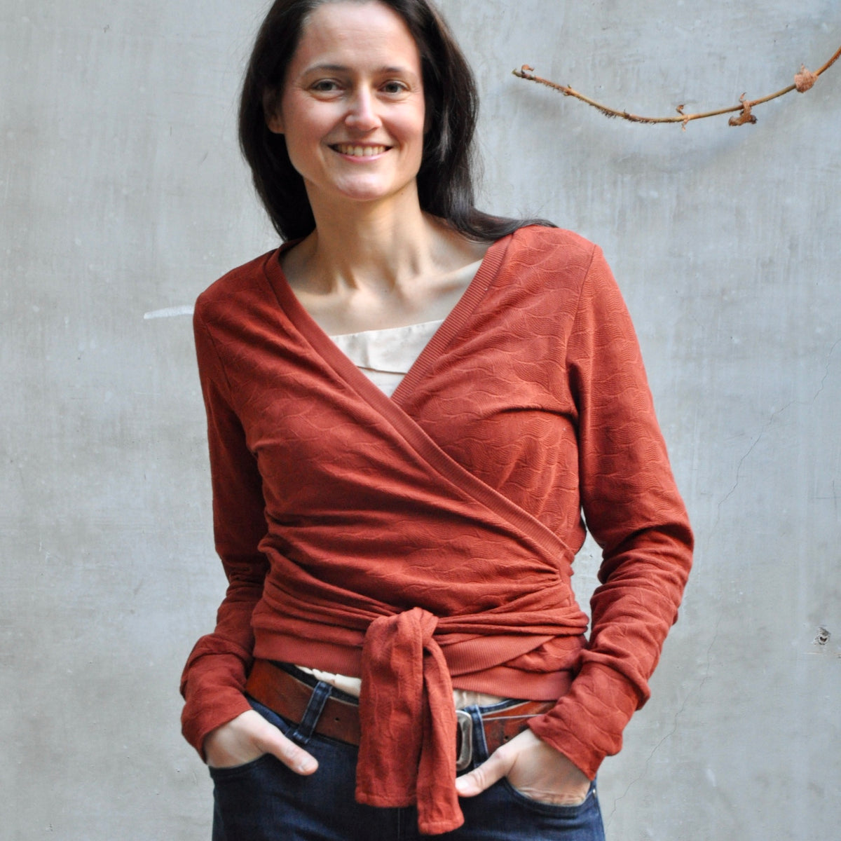 Schnittmuster Wickeljacke Douceur genäht von Corinna