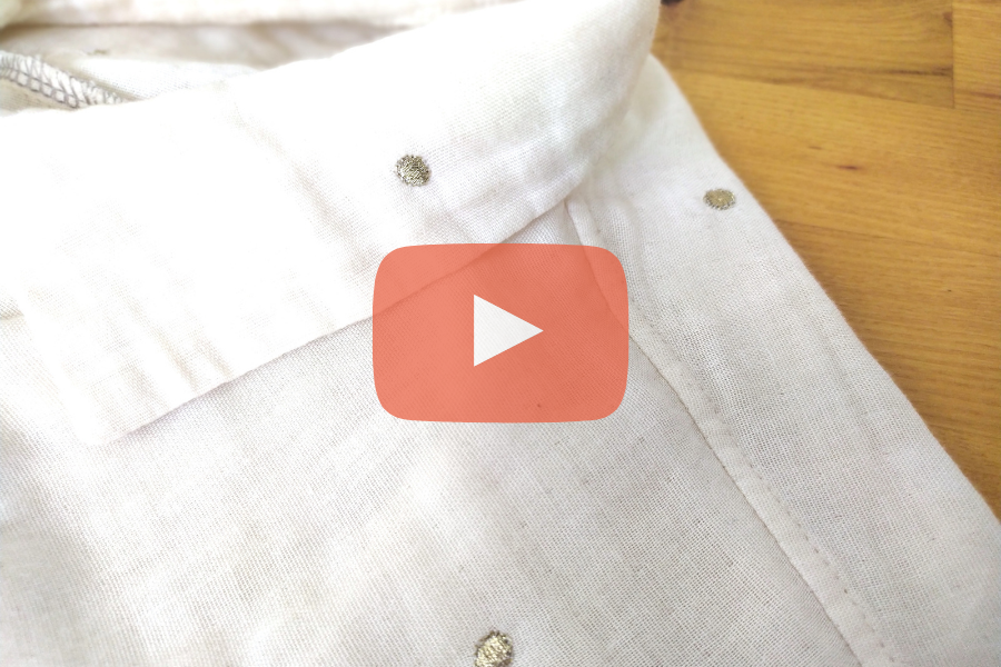 Kappnaht nähen, so näht man eine Kappnaht, Kappnaht an Schulter