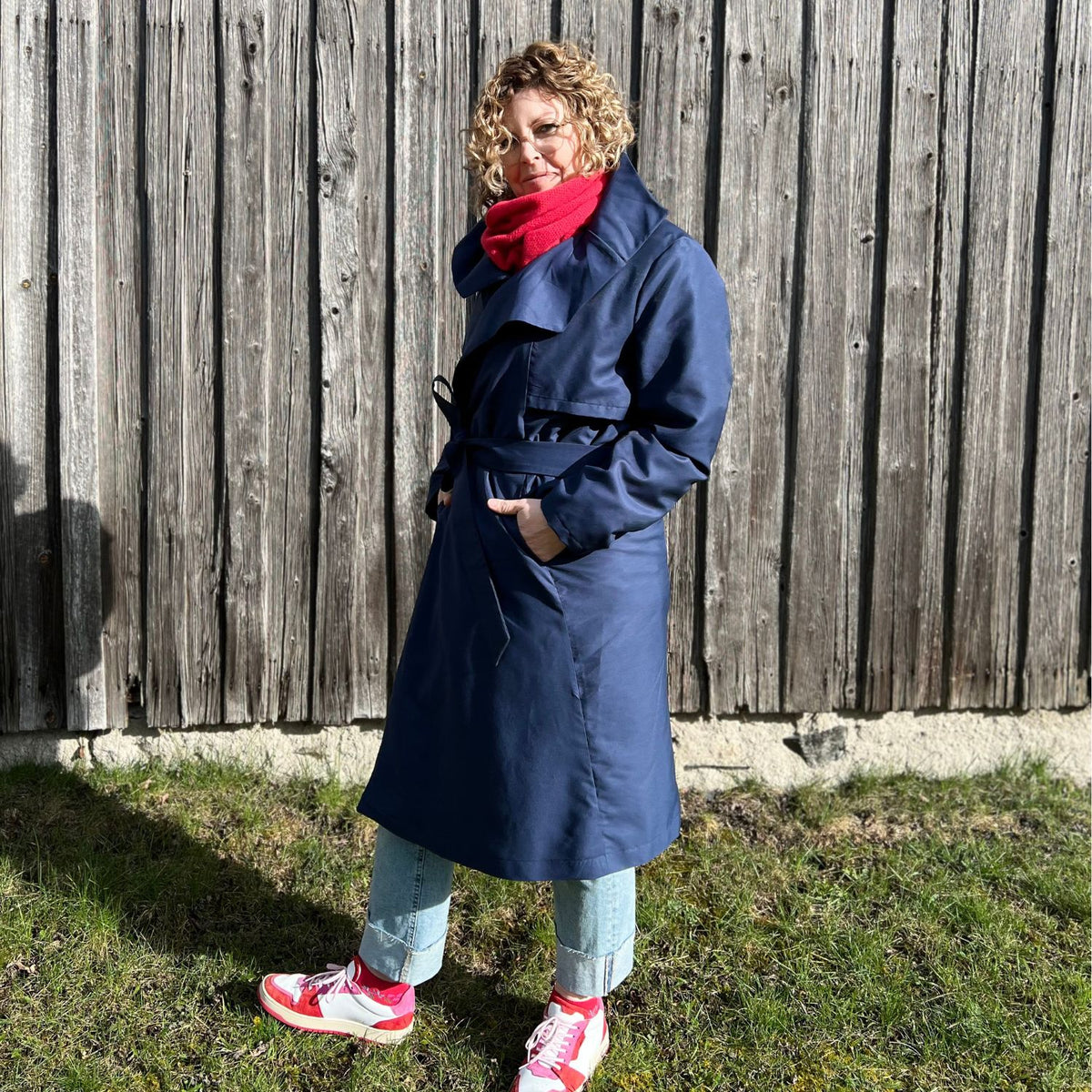 Mantel Coquille (Trenchcoat, verlängert) genäht von @frau_uy