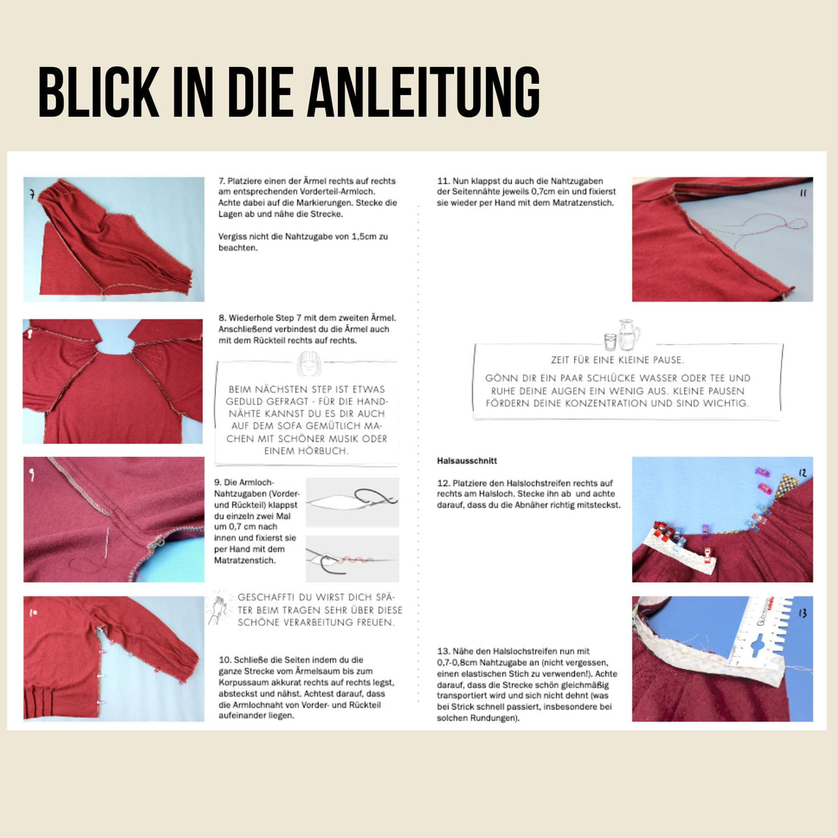Schnittmuster Ebook Strickjacke CLÉO