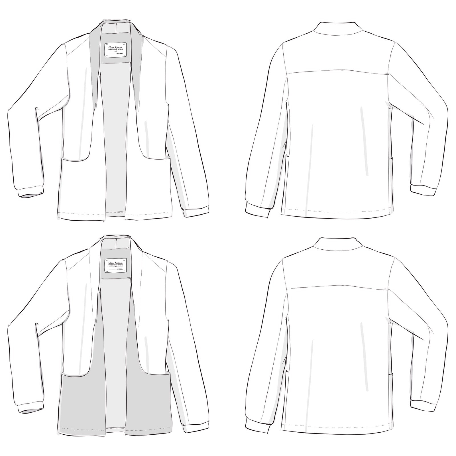 Schnittmuster Cardi-Blazer Sable: Longblazer nähen