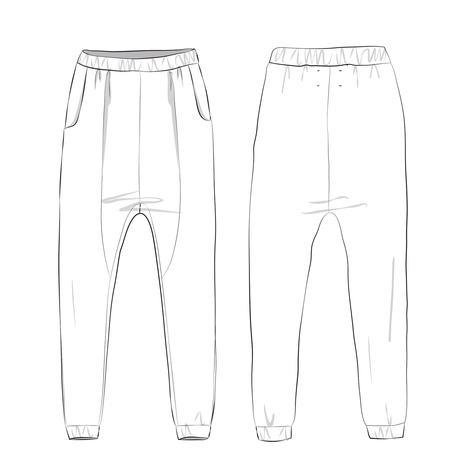 Schnittmuster Hose Courant: Haremshose nähen