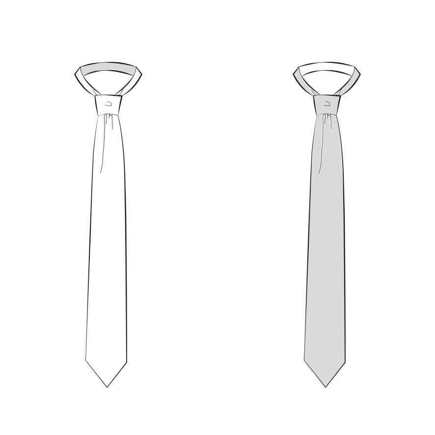 Schnittmuster Krawatte Bastian: Wendekrawatte